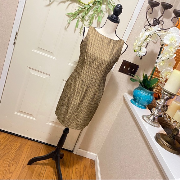 Vintage LoisSnyder Dani Max Petite Rust Midi Dress - Picture 5 of 12